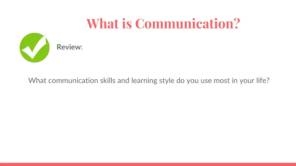 what is communication 1