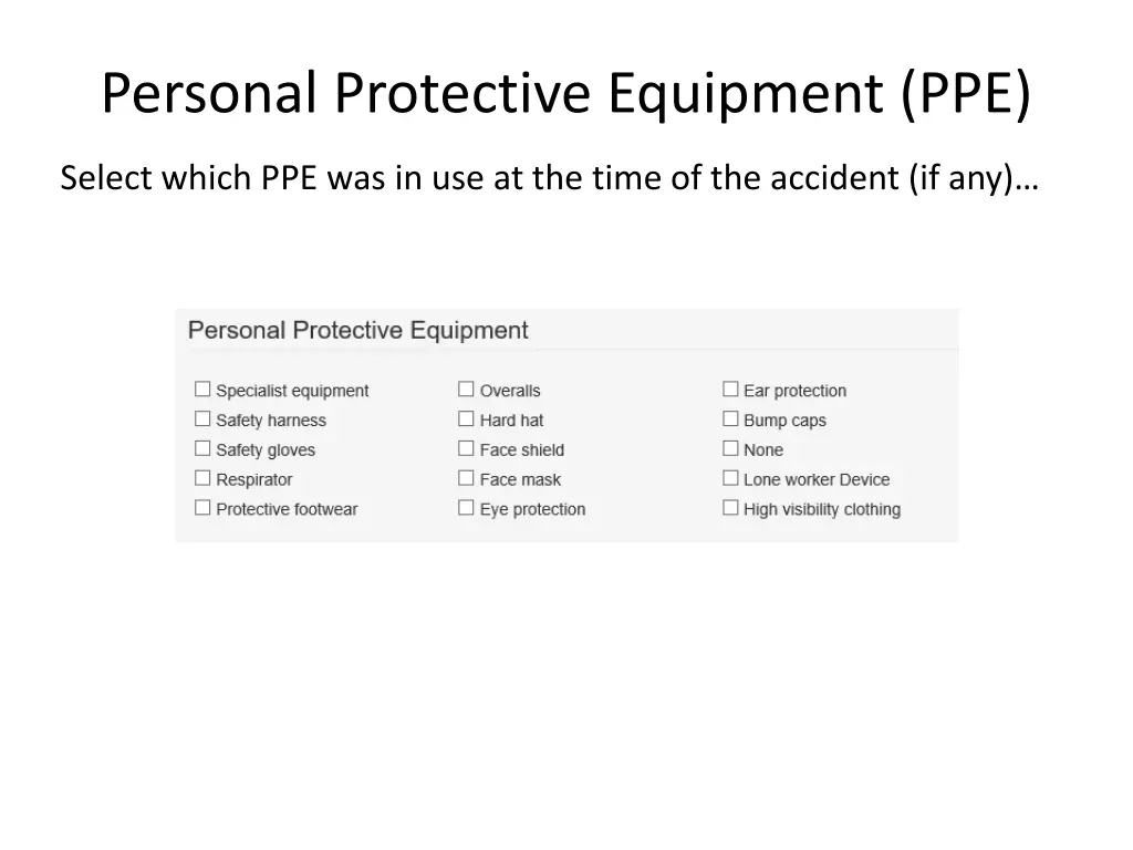 personal protective equipment ppe