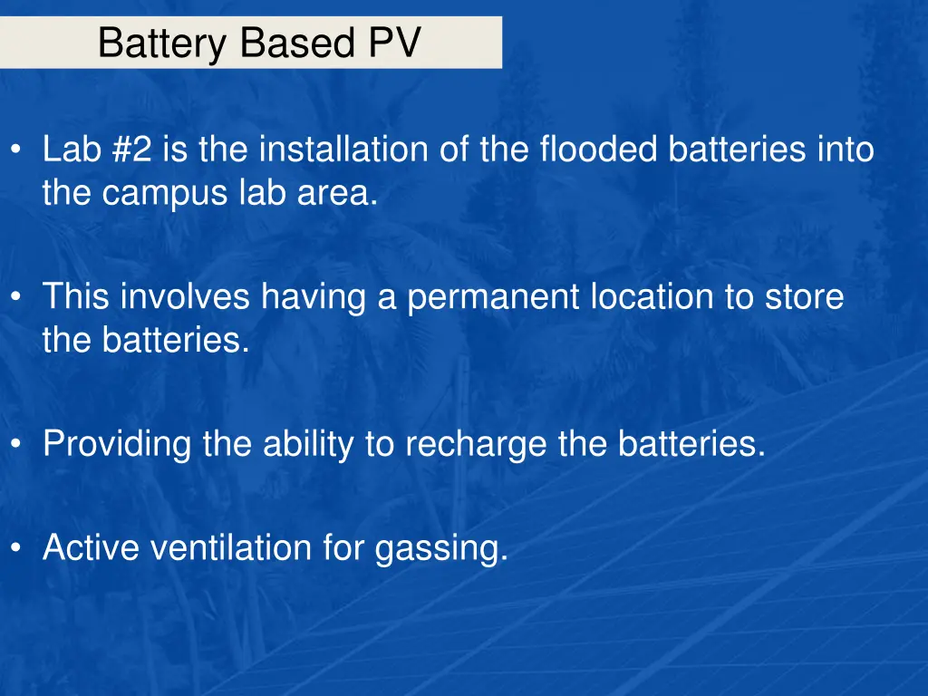 battery based pv 24