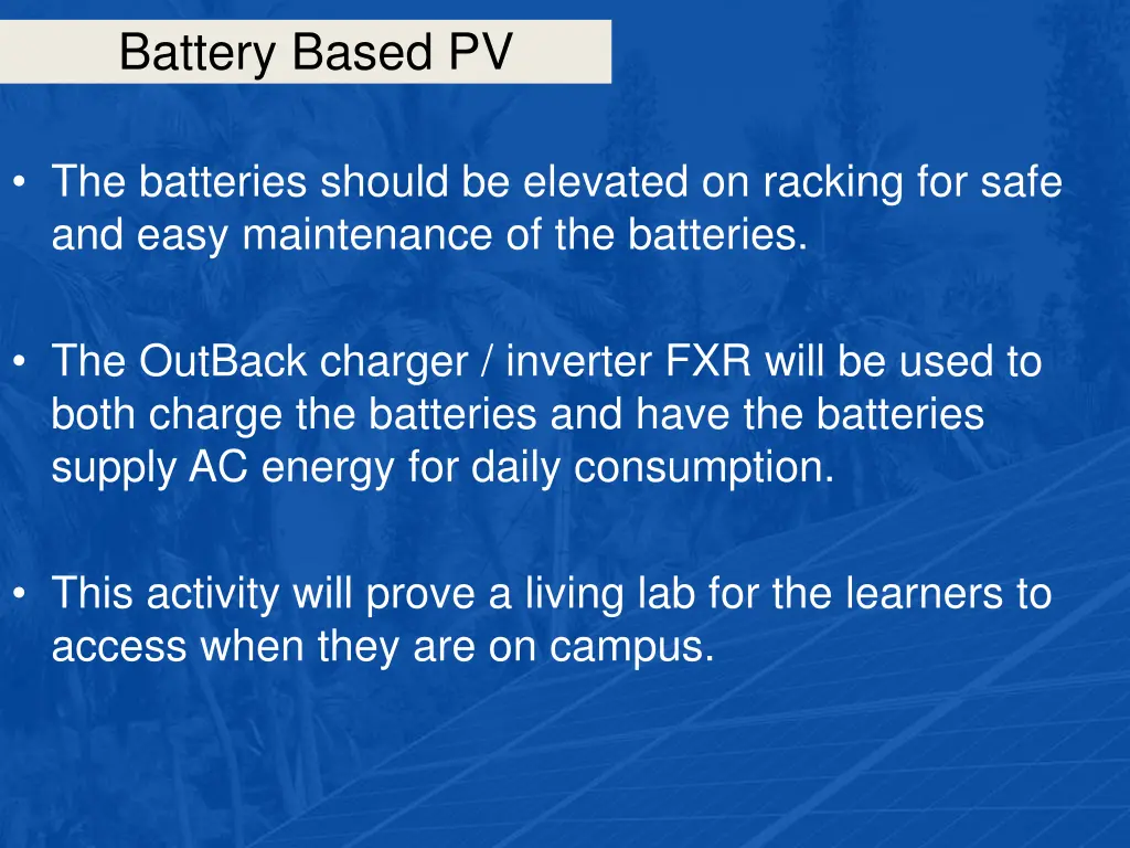 battery based pv 25