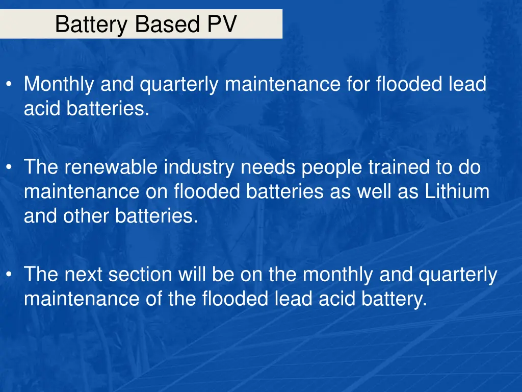 battery based pv 40