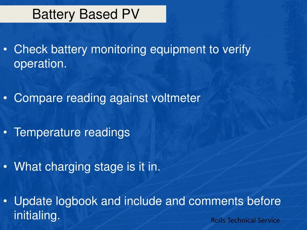 battery based pv 48