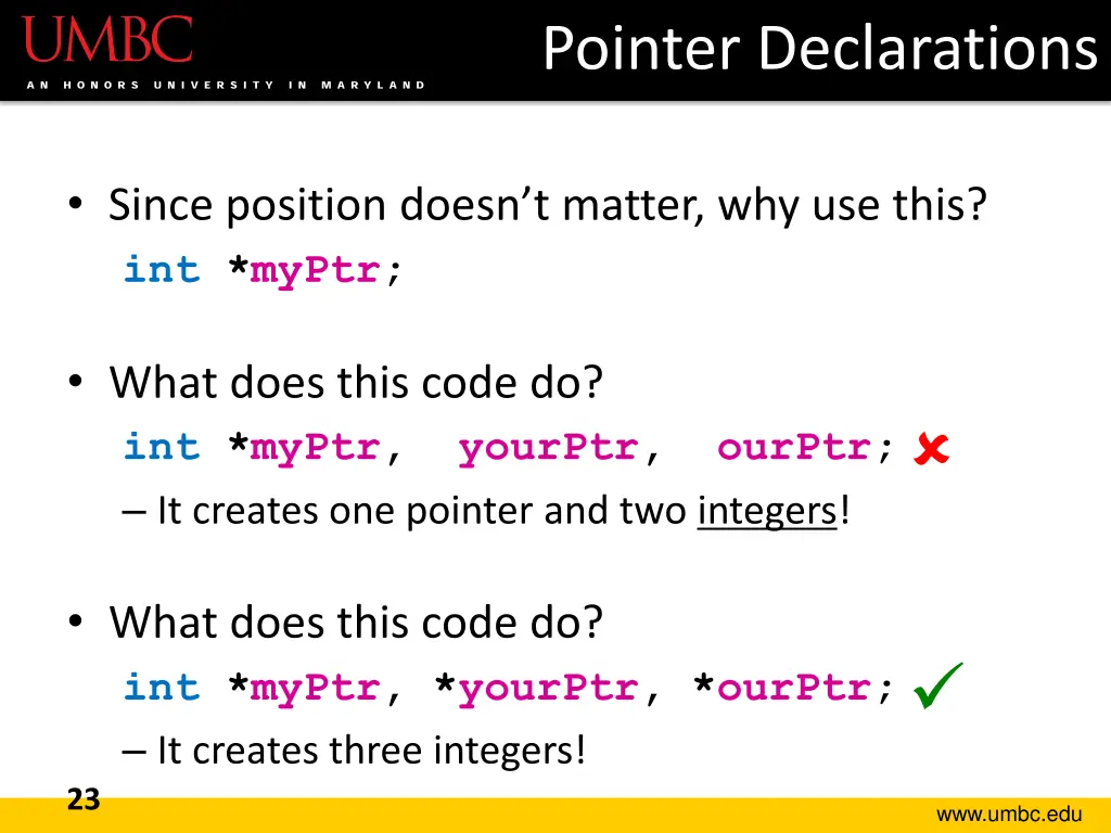 pointer declarations 1