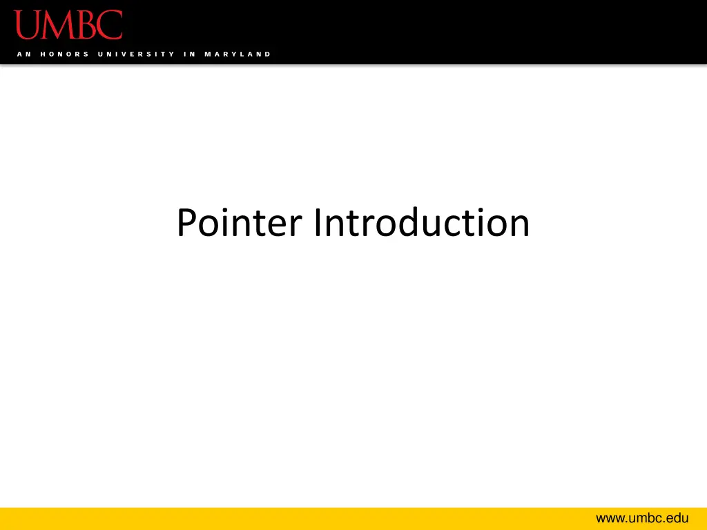 pointer introduction