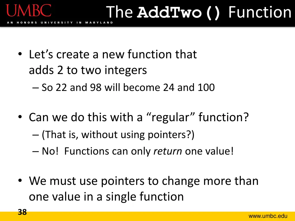 the addtwo function