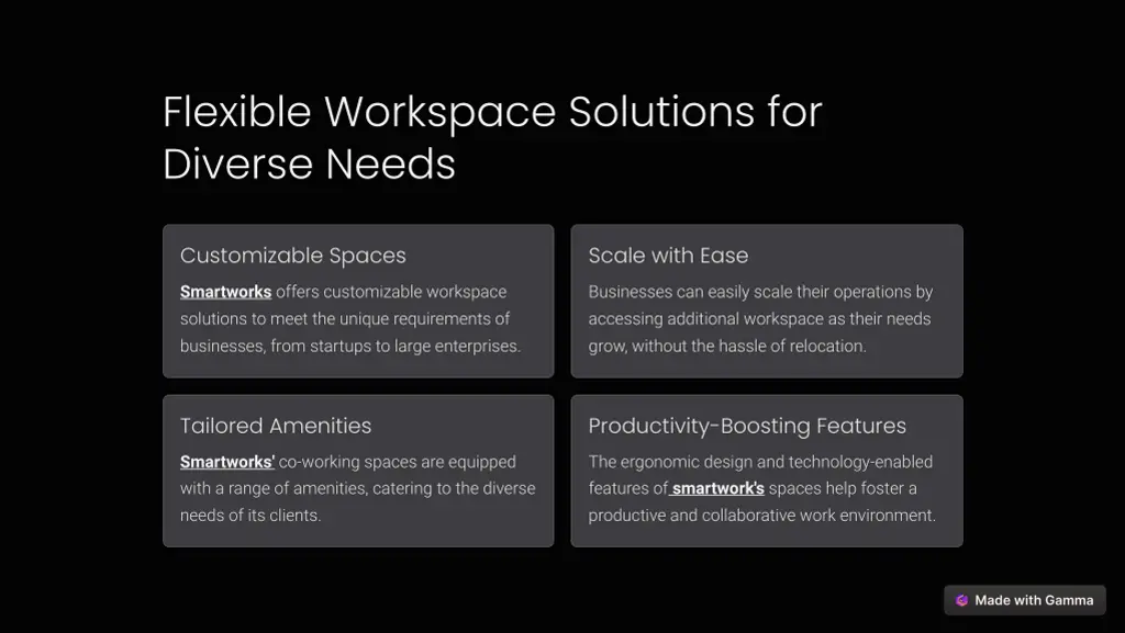 flexible workspace solutions for diverse needs