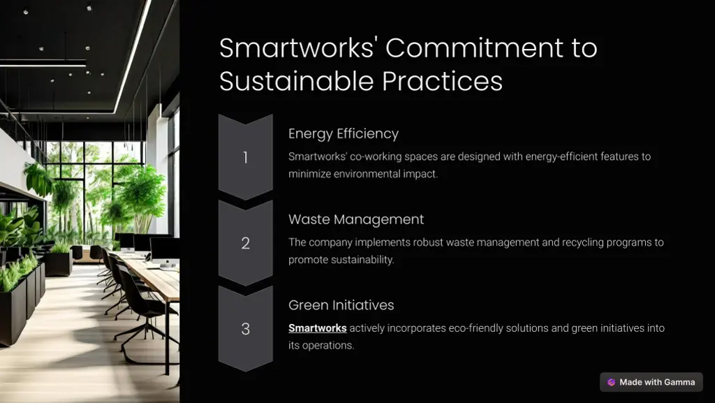 smartworks commitment to sustainable practices