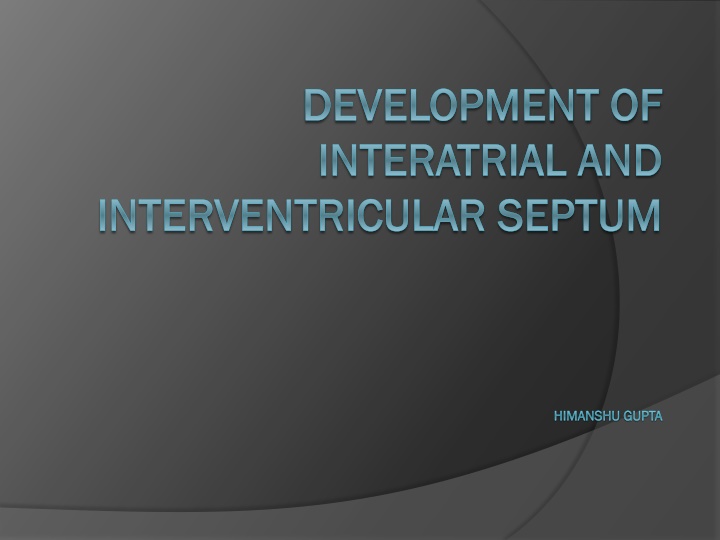 development of development of interatrial