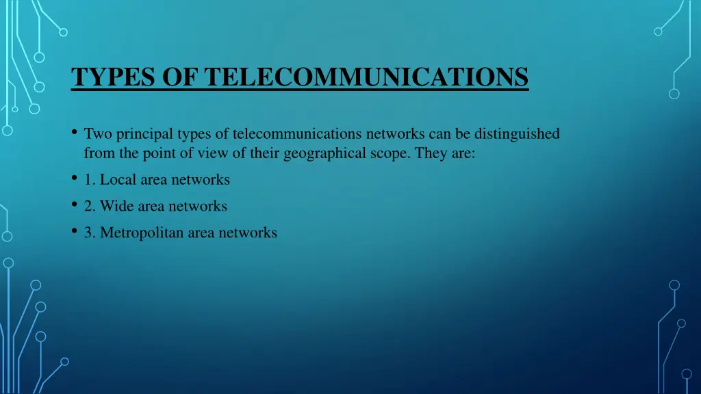 types of telecommunications