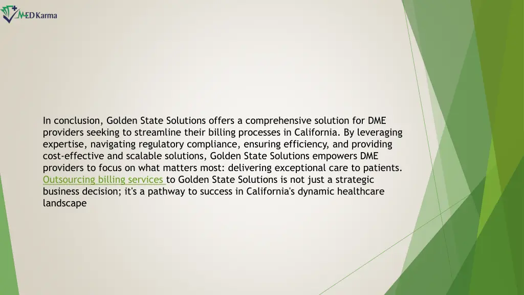 in conclusion golden state solutions offers