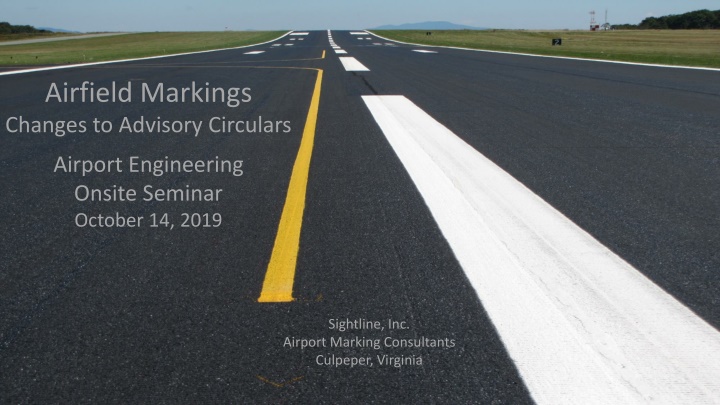 airfield markings changes to advisory circulars