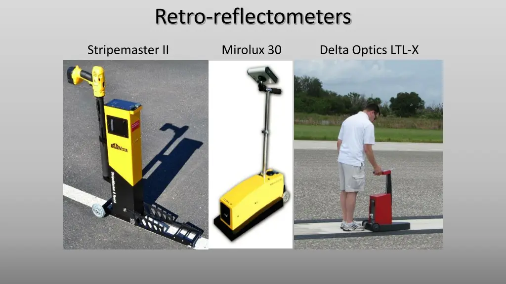 retro reflectometers
