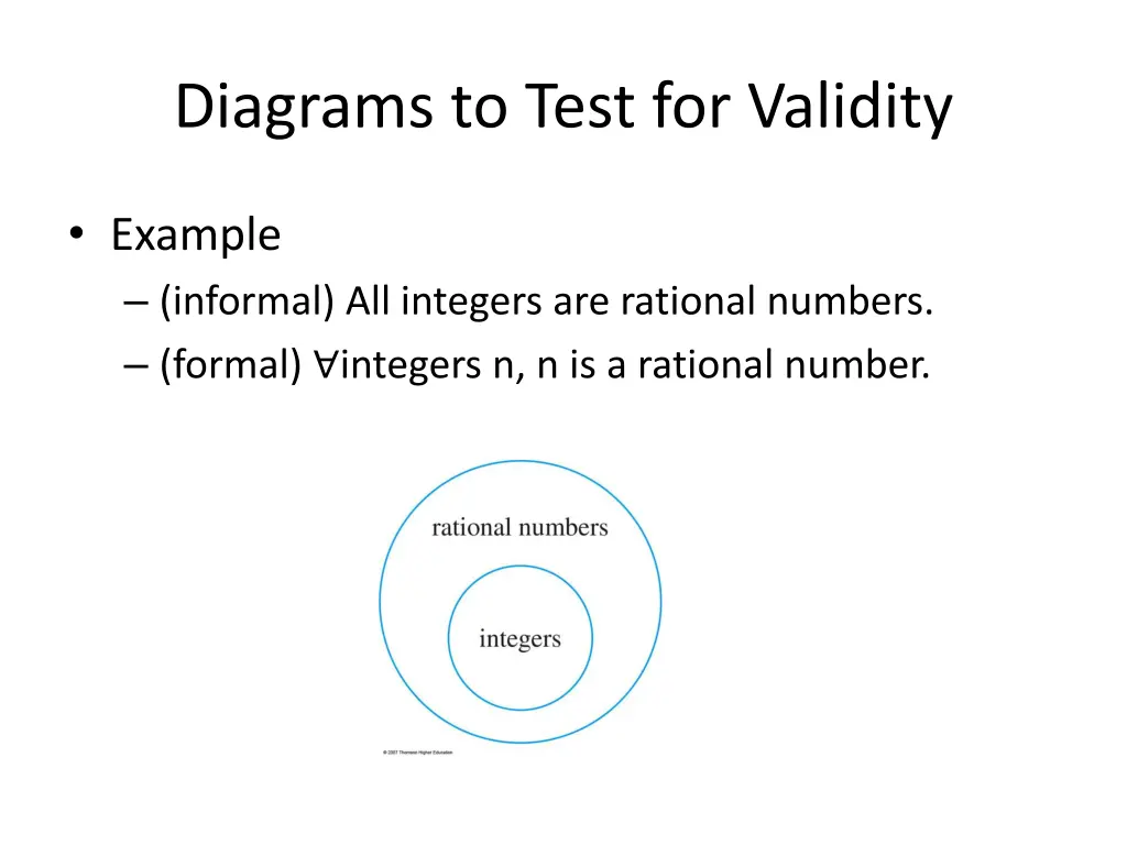 diagrams to test for validity
