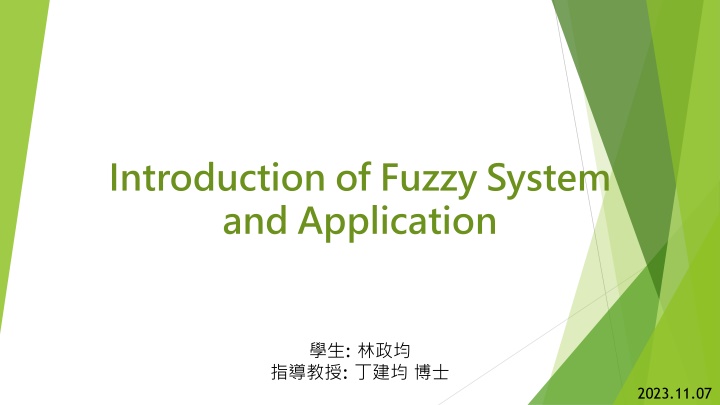 introduction of fuzzy system and application