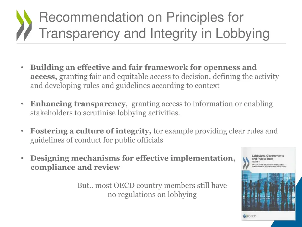 recommendation on principles for transparency