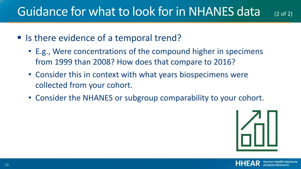 guidance for what to look for in nhanes data 1