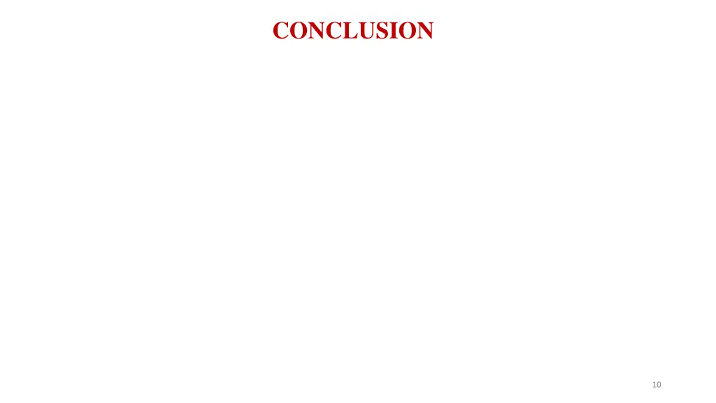 conclusion