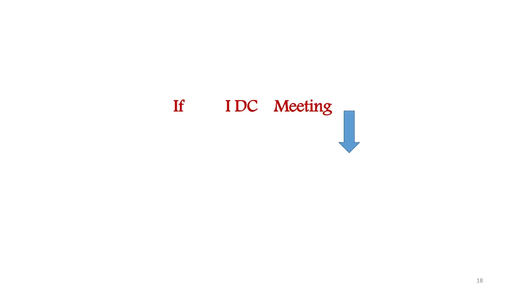 if i dc meeting