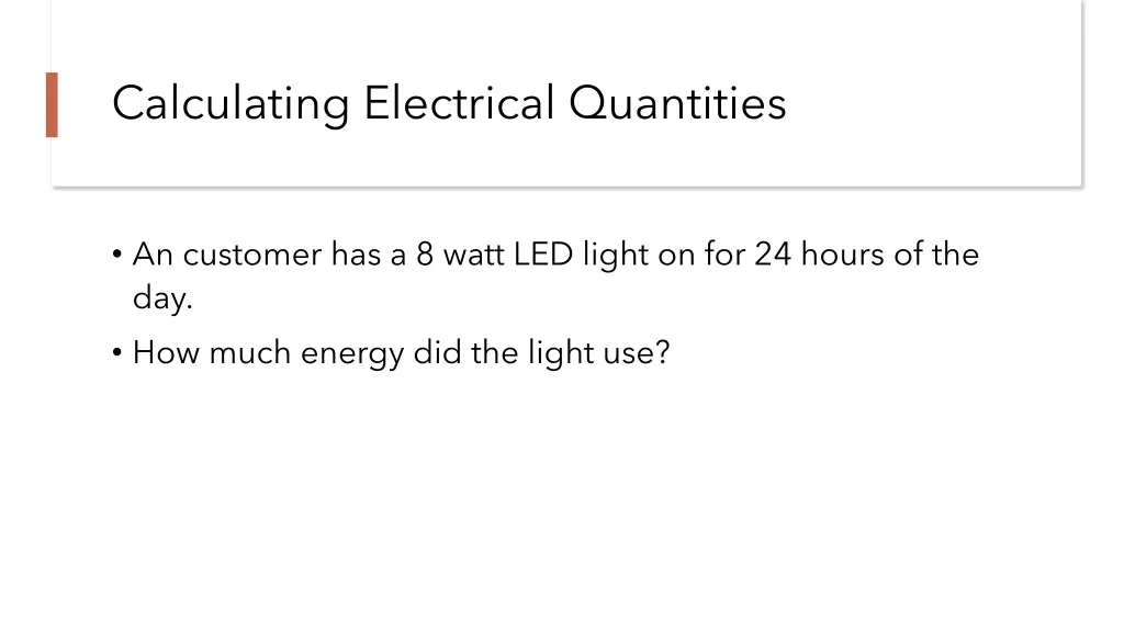 calculating electrical quantities 2