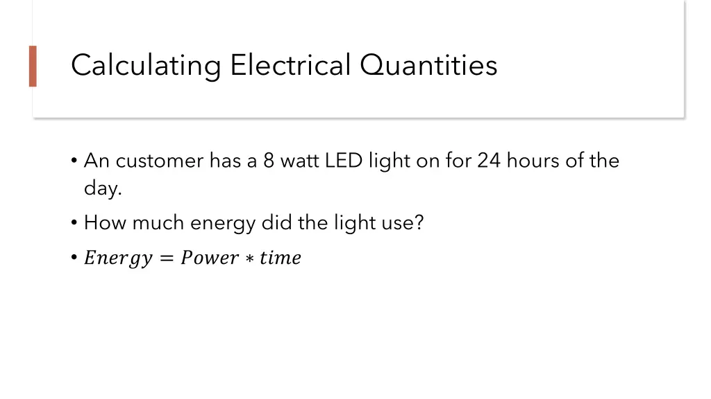 calculating electrical quantities 3