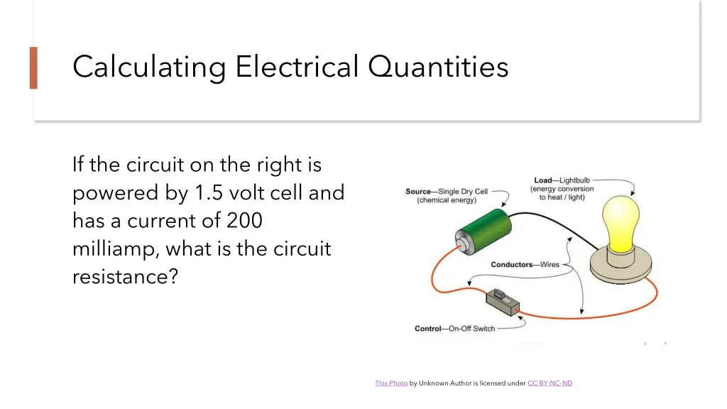 calculating electrical quantities