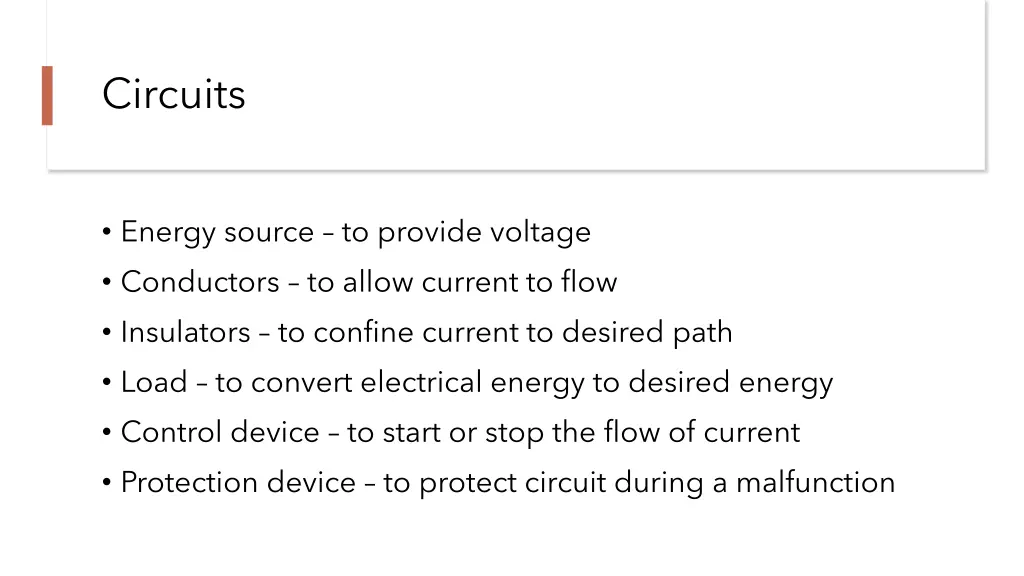 circuits