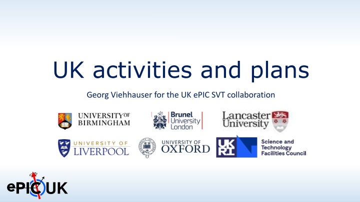 uk activities and plans