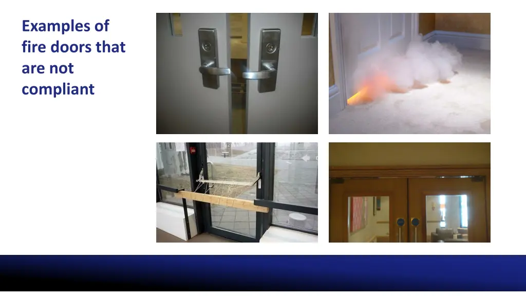 examples of fire doors that are not compliant 2