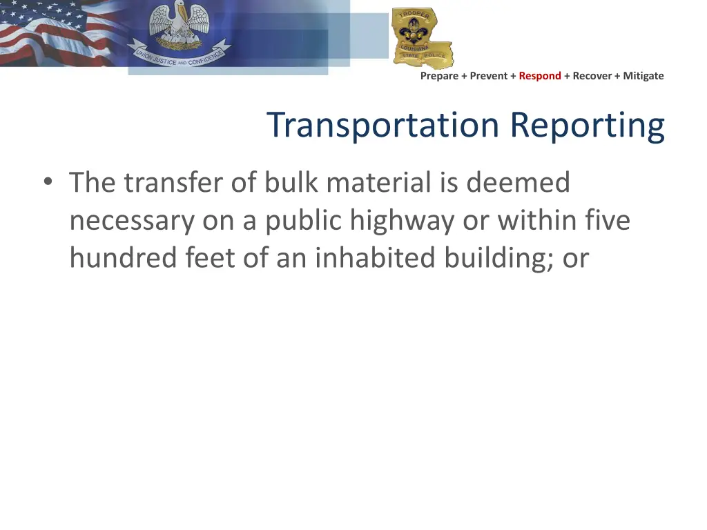 prepare prevent respond recover mitigate 22