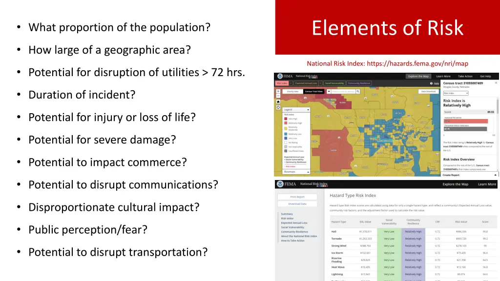 elements of risk