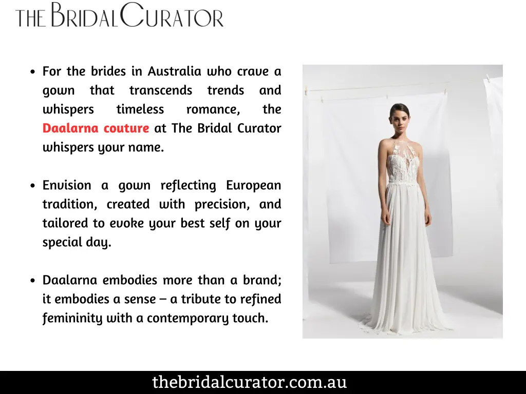 for the brides in australia who crave a gown that