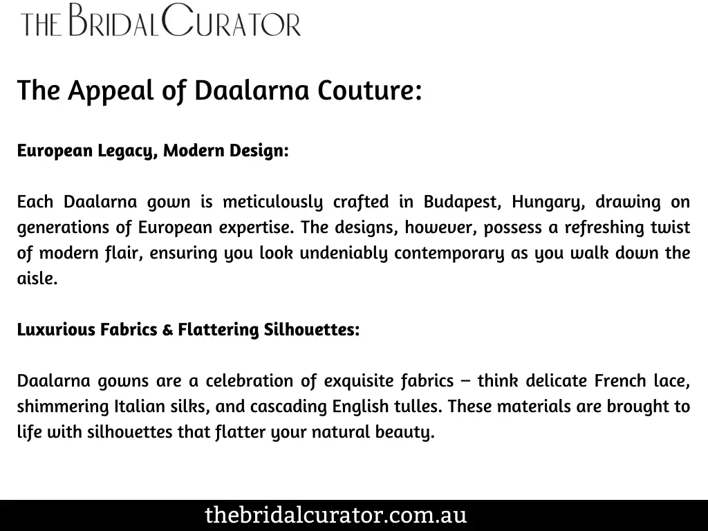 the appeal of daalarna couture