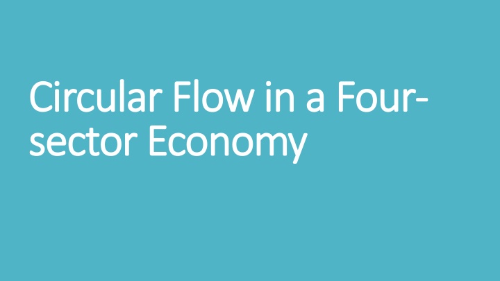 circular flow in a four circular flow in a four
