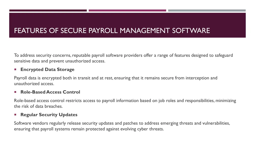 features of secure payroll management software