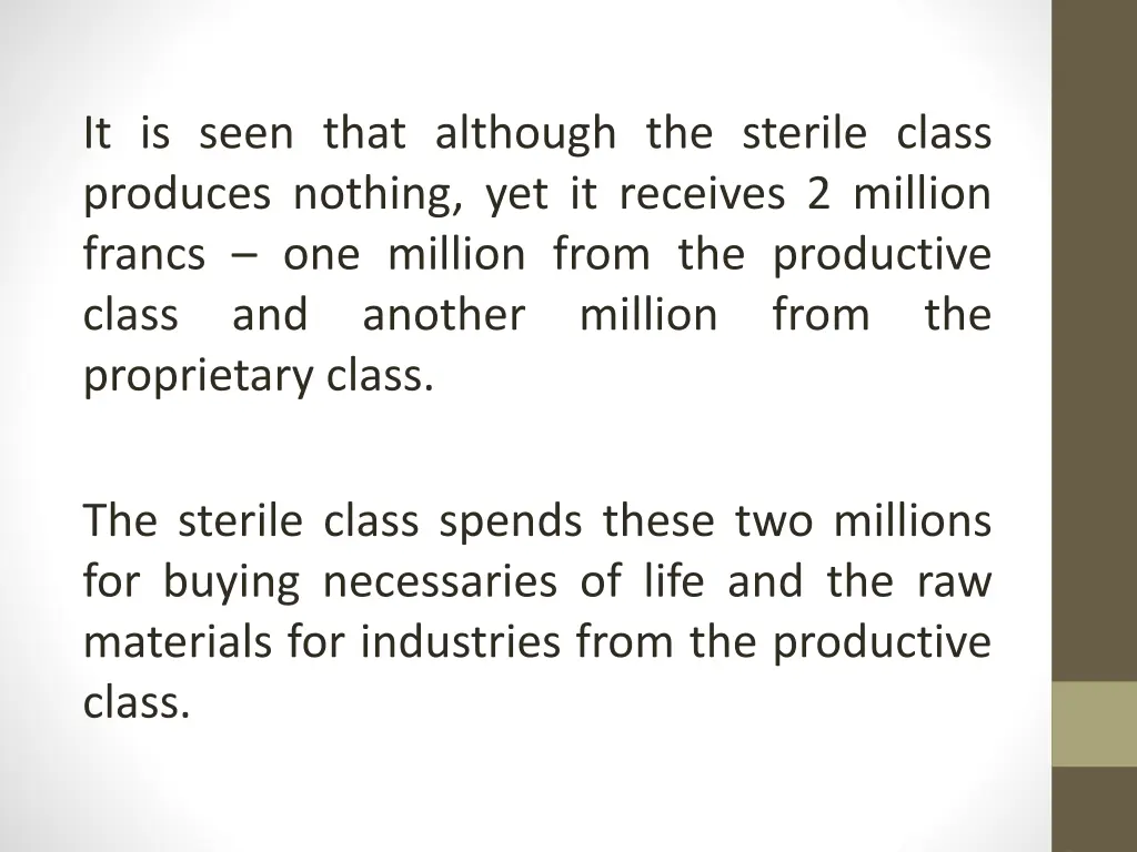 it is seen that although the sterile class