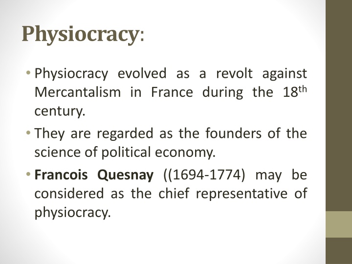 physiocracy