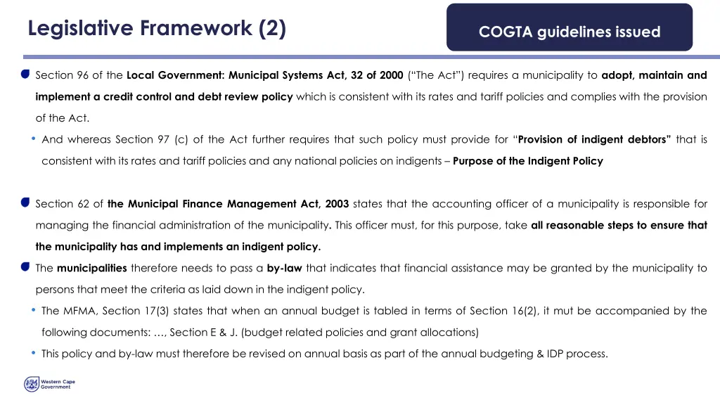 legislative framework 2