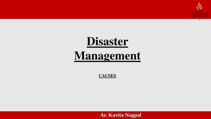 disaster management