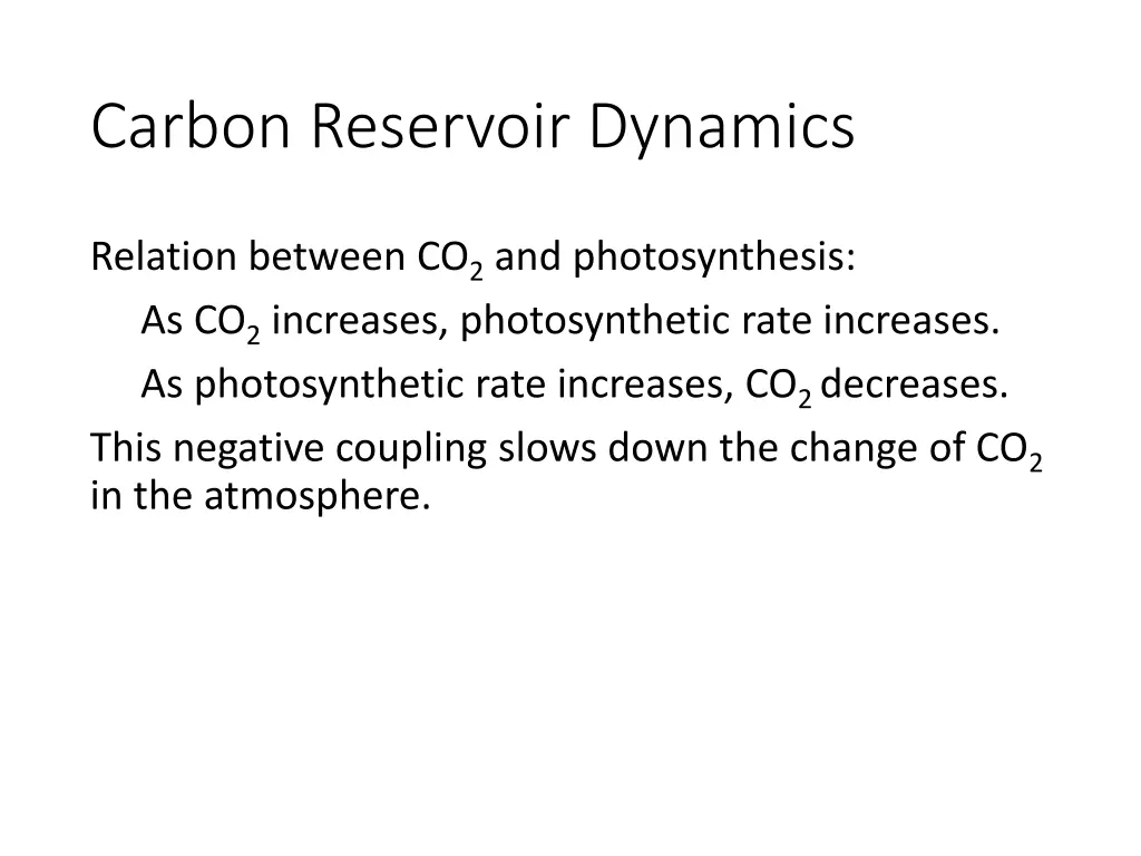 carbon reservoir dynamics 4