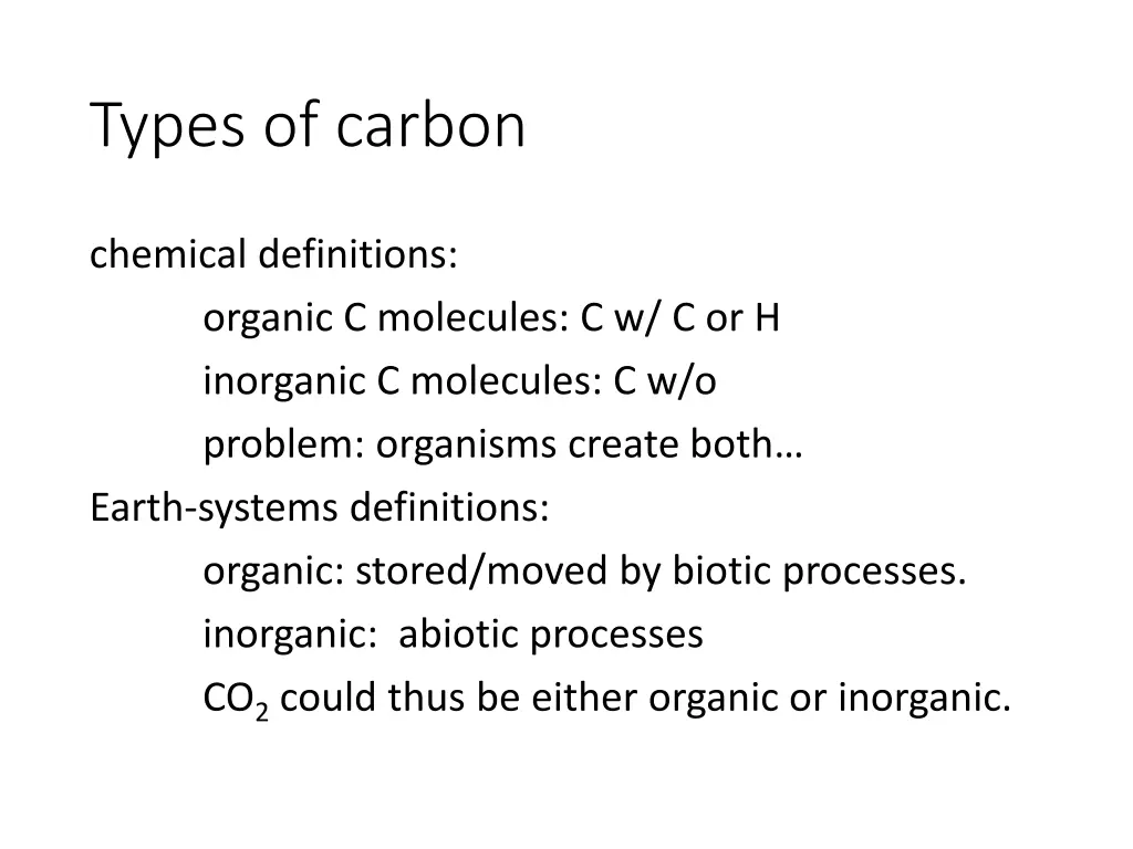 types of carbon