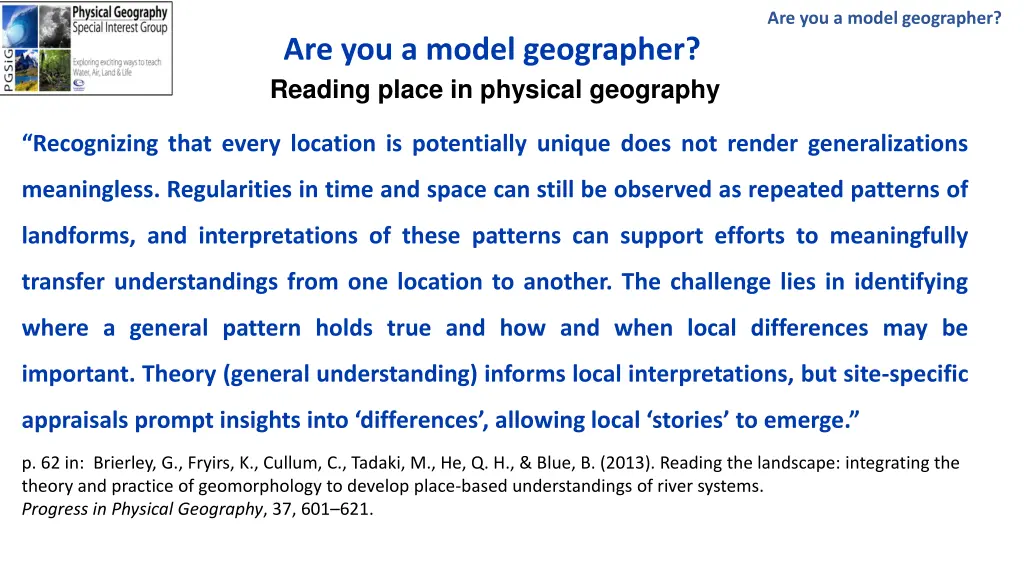 are you a model geographer 18