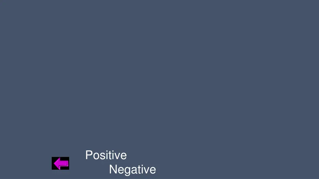 positive negative