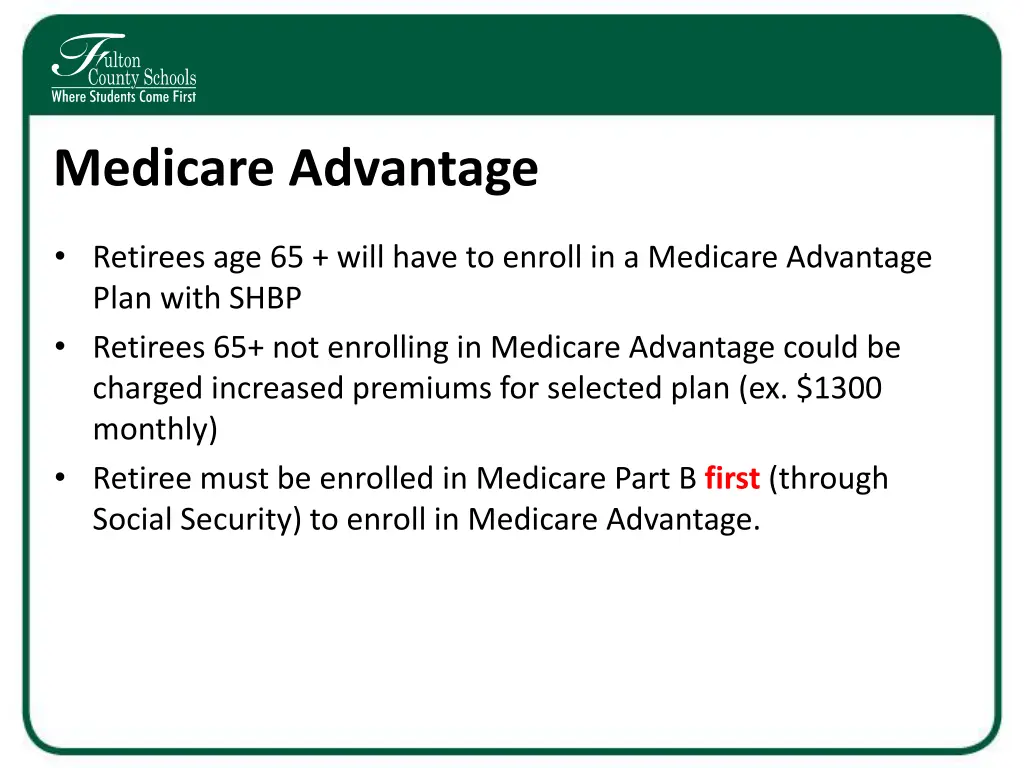 medicare advantage