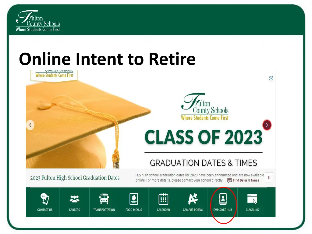 online intent to retire