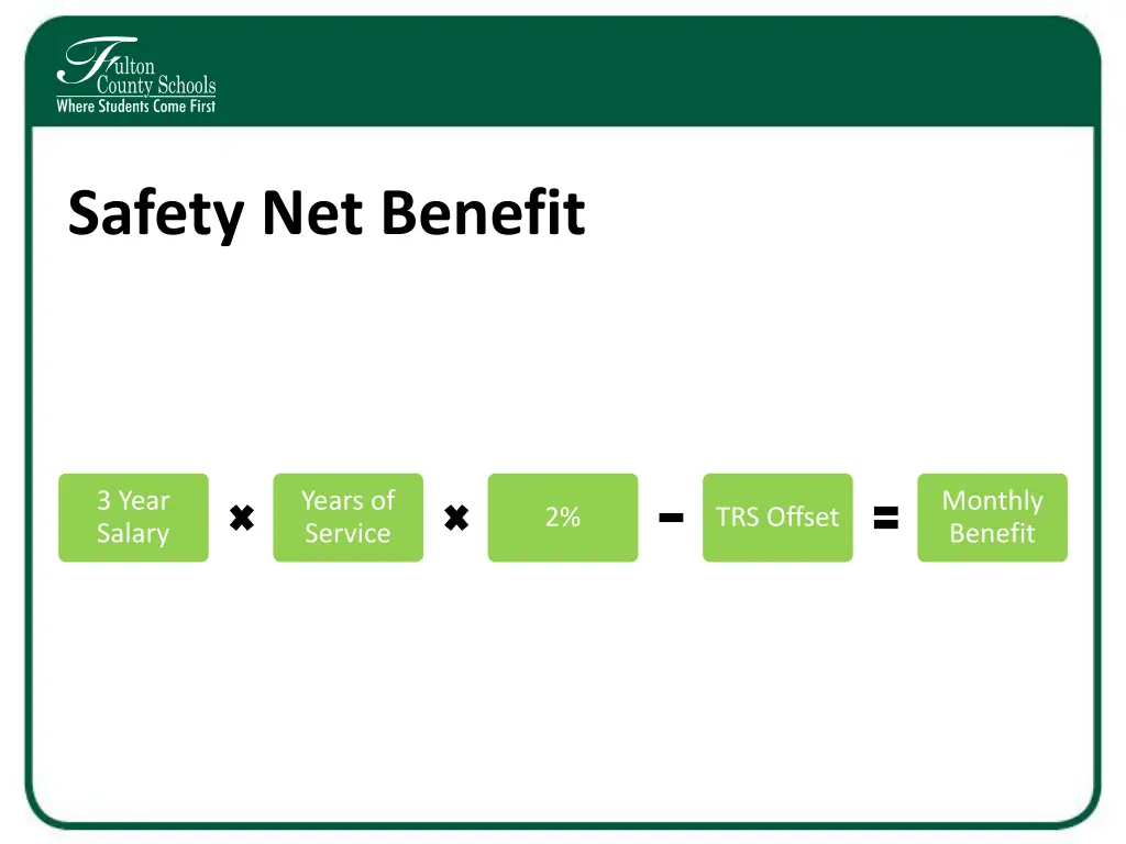 safety net benefit