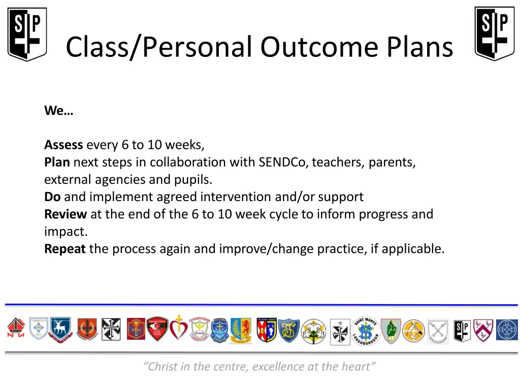 class personal outcome plans