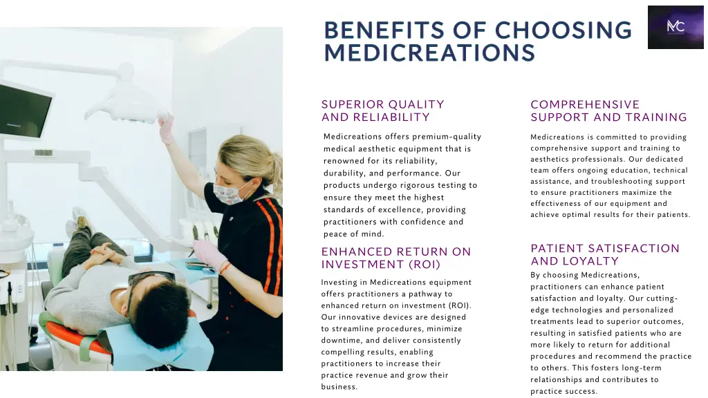 benefits of choosing medicreations