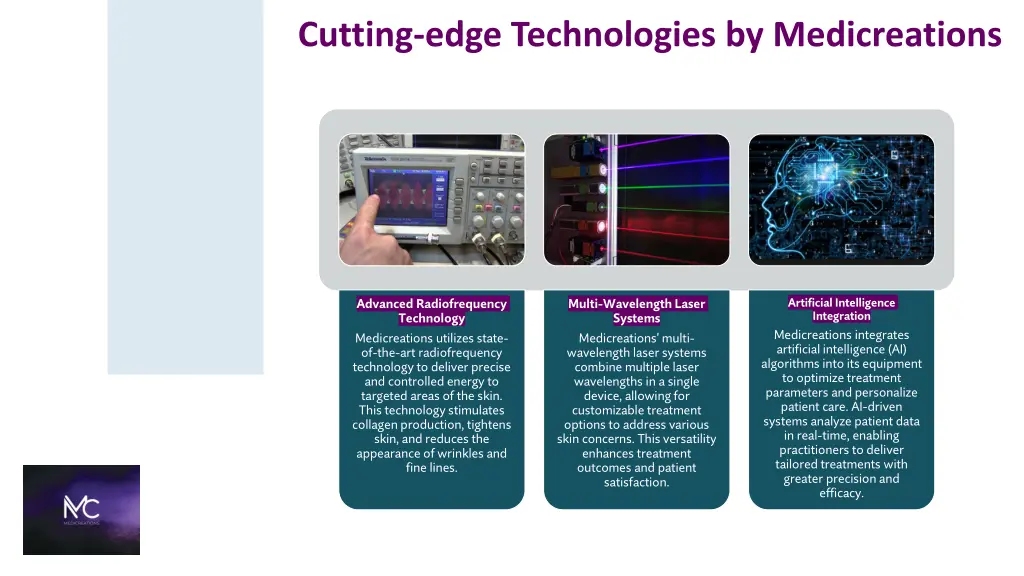 cutting edge technologies by medicreations