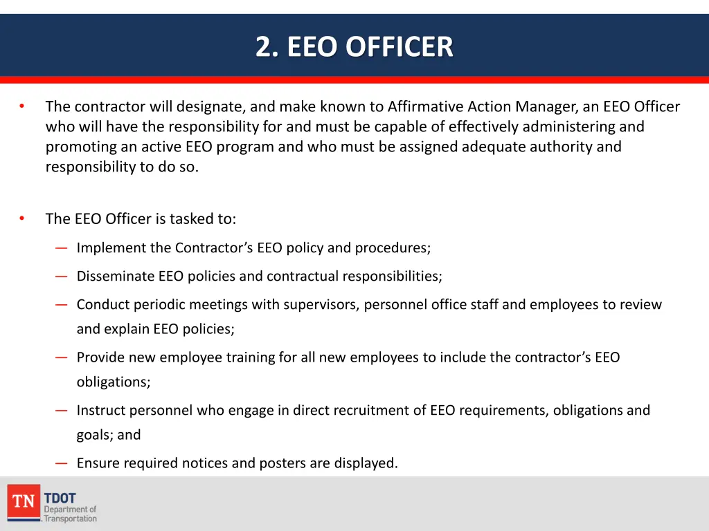 2 eeo officer