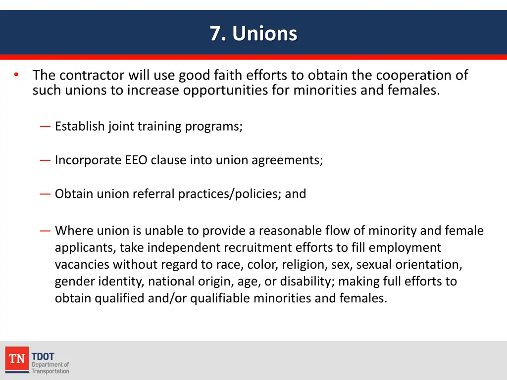 7 unions